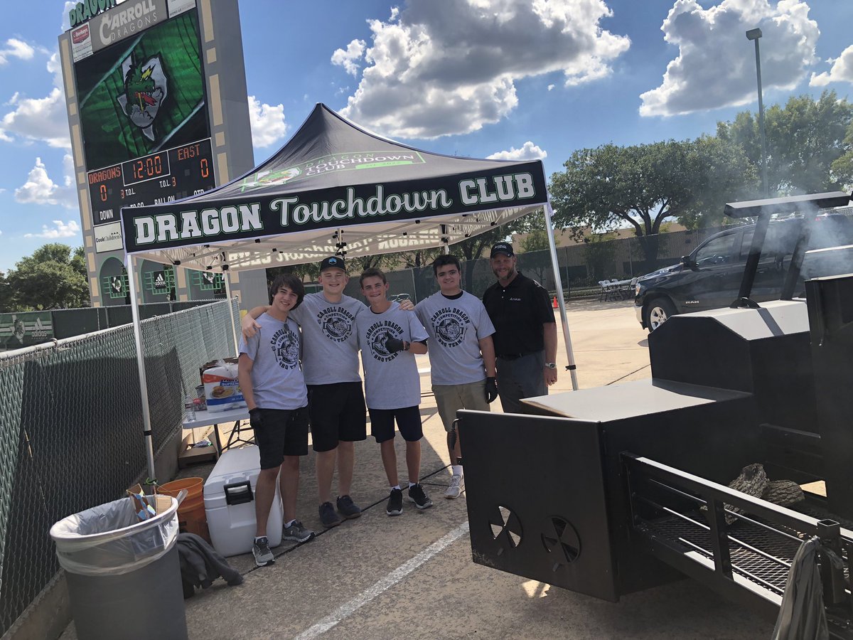 BBQDragons's tweet photo. Are you coming out to the Dragon game? Swing by the tailgate zone behind the scoreboard before game time to check out Dragon BBQ team and the new Dragon Touchdown Club hosting El Paso East! https://t.co/zYjB0QIKHm