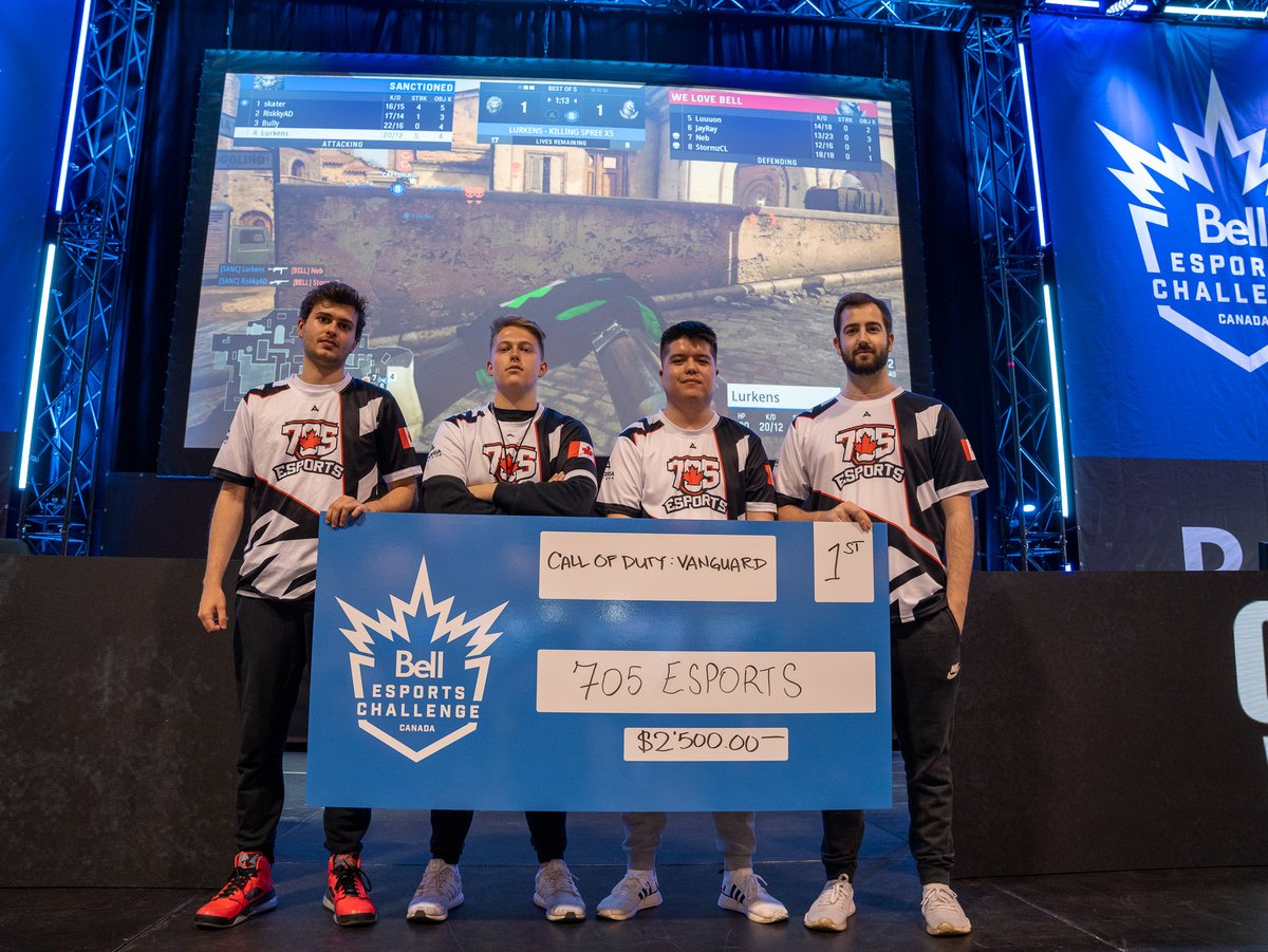 DreamHackNA's tweet photo. Congratulation to @705_esports for winning the Call of Duty Vanguard @Bell Esports Challenge! 

Make sure to join us tomorrow for the finals of Rocket League! https://t.co/E4bgfdqjdt