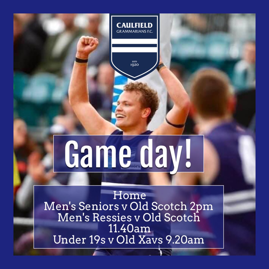 cgfc1920's tweet photo. GAME DAY | FINAL ROUND 

The final home Saturday at Glenhuntly for season 2022 is here. Get along for a huge day with the 2002-2011 reunion lunch and to farewell club greats Punchy, Dec &amp; Keegs and support your mighty Fields! 💙🤍

#yourfields https://t.co/FhNAGXmob9