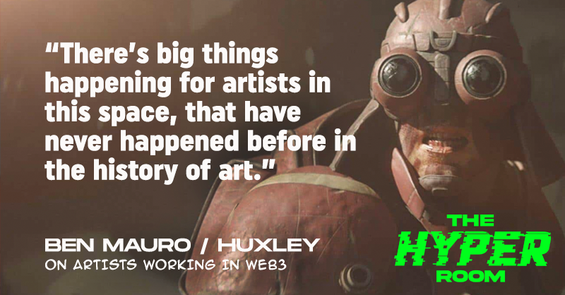 Ben Mauro's 'The Huxley Saga' is probably the most successful independent comic book of all time in revenue, and it hasn't even hit your Local Comic Book Shop yet.
🤯
Hear Ben talk about #Huxley and how artists will benefit from #Web3 inside #TheHyperRoom: thehyperroom.com/p/creating-a-m…