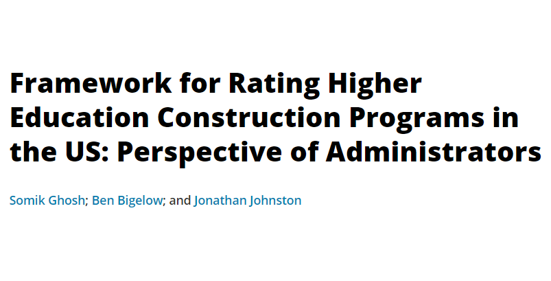 ASCE_JCEE's tweet photo. New JCEE publication!  From Dr. Somik Ghosh and Dr. Ben Bigelow of Haskell &amp; Irene Lemon Construction Science Division at Univ. of Oklahoma and Jonathan Johnston of JE Dunn Construction.
@GibbsSooner
@OU_CNS

Link:
https://t.co/jjyAN7vPKs https://t.co/NVpcMLDFSQ