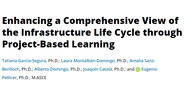 ASCE_JCEE's tweet photo. Check out the latest JCEE case study!  Work from Dr. Tatiana García-Segura, Dr. Laura Montalbán-Domingo, Dr. Amalia Sanz-Benlloch, Dr. Alberto Domingo, Dr. Joaquín Catalá, Dr. Eugenio Pellicer

Link:
https://t.co/mgOAvqZ9k7 https://t.co/Ypht6D3ltb