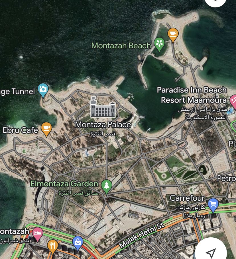 TheBigPharaoh's tweet photo. The most iconic royal garden, the Montazah Gardens in Alexandria, completely razed. The thing is, they will make it green again, but it will be their own green. They uprooted decades old trees, since the monarchy era, to put their own ugly trees, and commercial kiosks of course. https://t.co/eMfctjntvR