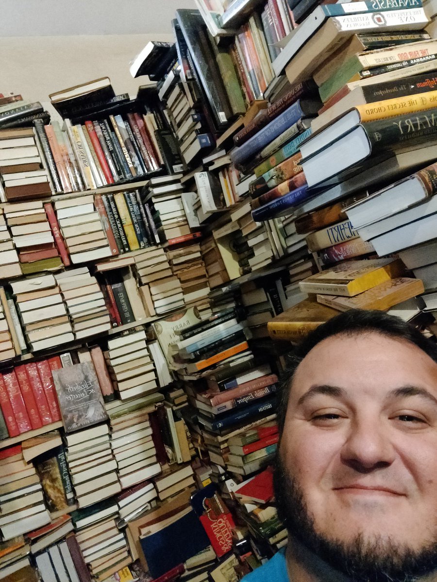 honeybrah's tweet photo. If a mountain of collapsing books crushes me to death, I consider that a worthy death. https://t.co/SzCg6BO2lw