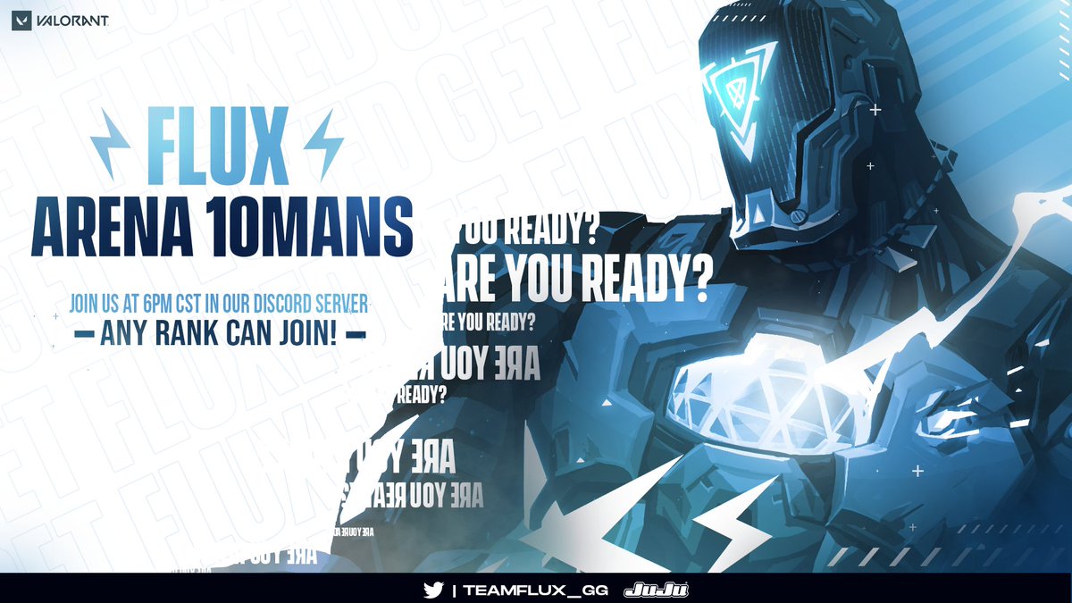 teamflux_gg's tweet photo. We are hosting our Flux Friday 10mans that is starting at 6pm CST! Link to our discord: https://t.co/oLO2vx55qW https://t.co/BNAF7z7cSk