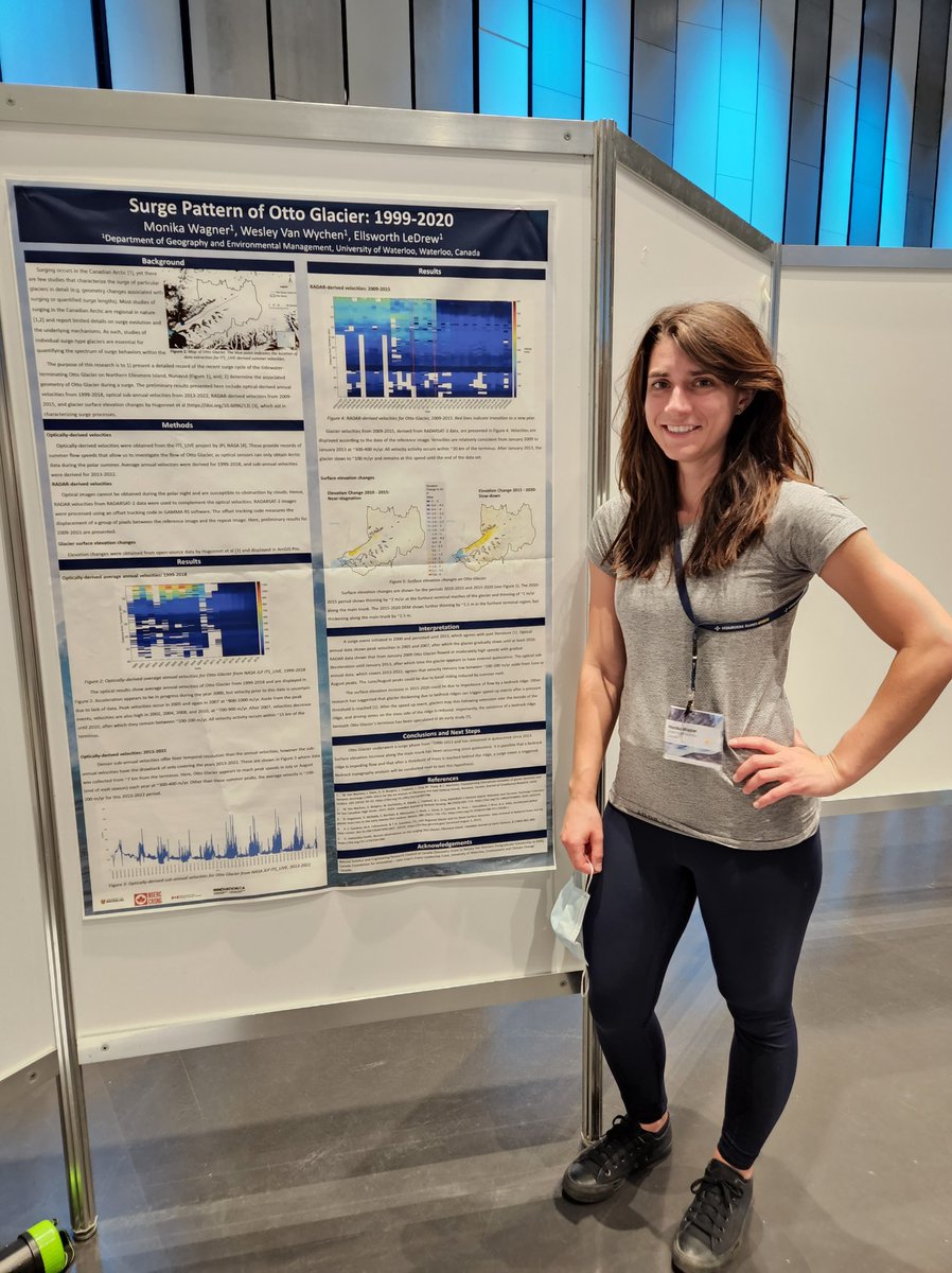 UWGlacier's tweet photo. Masters students Michael, @LaurenSamo, @im_nat_cold, @MonikaW_agner, @dpruth81, and @_CourtneyBayer presented their research at #Cryosphere2022 in Iceland! Check out their posters: https://t.co/BPDyNS8Czb