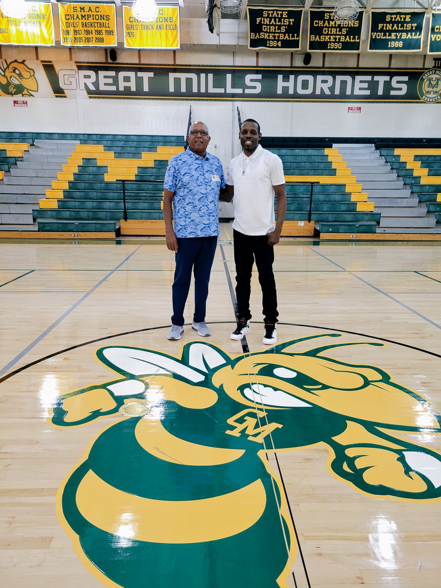 Great Mills HS (@gmhs_smcps) on Twitter photo It's a great day when a legend comes home to visit! It was a true pleasure to meet you, <a href="/CoachTubbySmith/">Tubby Smith</a>! Two great coaches, former and current GMHS!
We Are... GREAT MILLS It's a great day when a legend comes home to visit! It was a true pleasure to meet you, <a href="/CoachTubbySmith/">Tubby Smith</a>! Two great coaches, former and current GMHS!
We Are... GREAT MILLS
