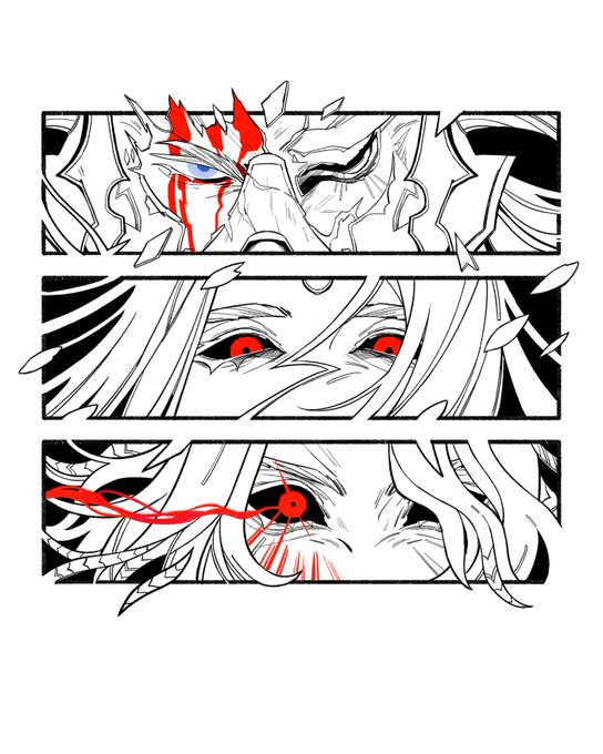 ☠️ I'm in the process of making FFXIV Zenos t-shirts!

I'll be debuting these at Kupocon Montreal in October, and any leftovers will be sold online!

There's a link to a form in the reply; please let me know your size so I can get a feel for quantity. Thank you! 
