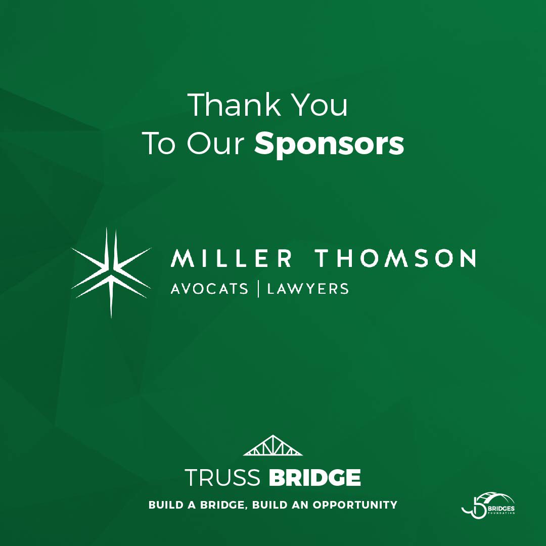 Thank you to our Truss Bridge sponsor, <a href="/MillerThomson/">Miller Thomson LLP</a>, for helping us build a bridge for 1 student applying to law school in Canada in the upcoming admissions cycle! 🤝🎓🇨🇦👩🏾‍⚖️🧑🏽‍⚖️👨🏿‍⚖️

millerthomson.com/en/📲