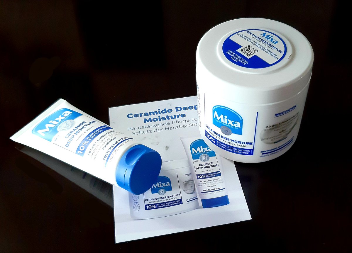 MarschnerAndrea's tweet photo. Ich durfte über TRND zwei tolle Cremes von Mixa testen und zwar eine Handcreme und eine für Gesicht, Körper und Hände. Sie sind für trockene Haut und sehr zu empfehlen. #werbung #mixa #trnd #hautcreme #pflege #trockenehaut #produkttest https://t.co/WzjX2LjGMV