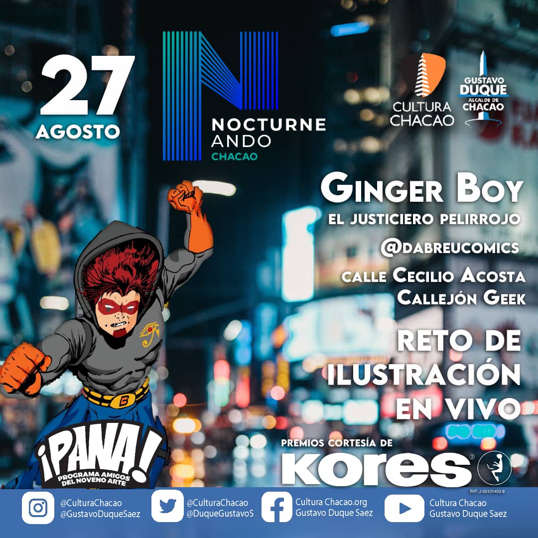 PANAcomicVe's tweet photo. Mas #reto de #ilustracion : #GingerBoy el justiciero pelirojo en Cómic, @dabreucomics en #Nocturneando participa por #premios de @Kores_venezuela #caricaturas #ilustracion #ComicSocial #Conferenciageek #ventadecomic #cosplay #articulosgeek #retocomic #comics #superheroes https://t.co/okvkYxCu99