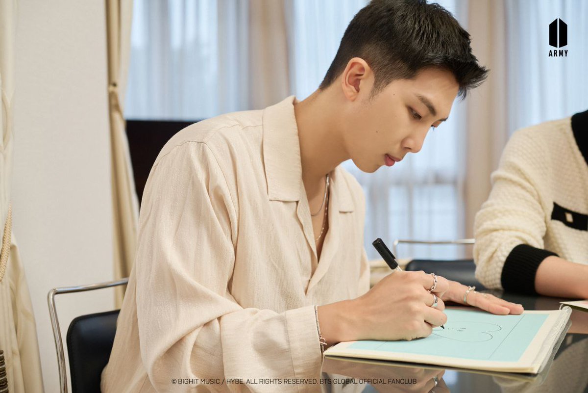 You proclaiming yourself a disaster and me seeing you as art.

#NAMJOON