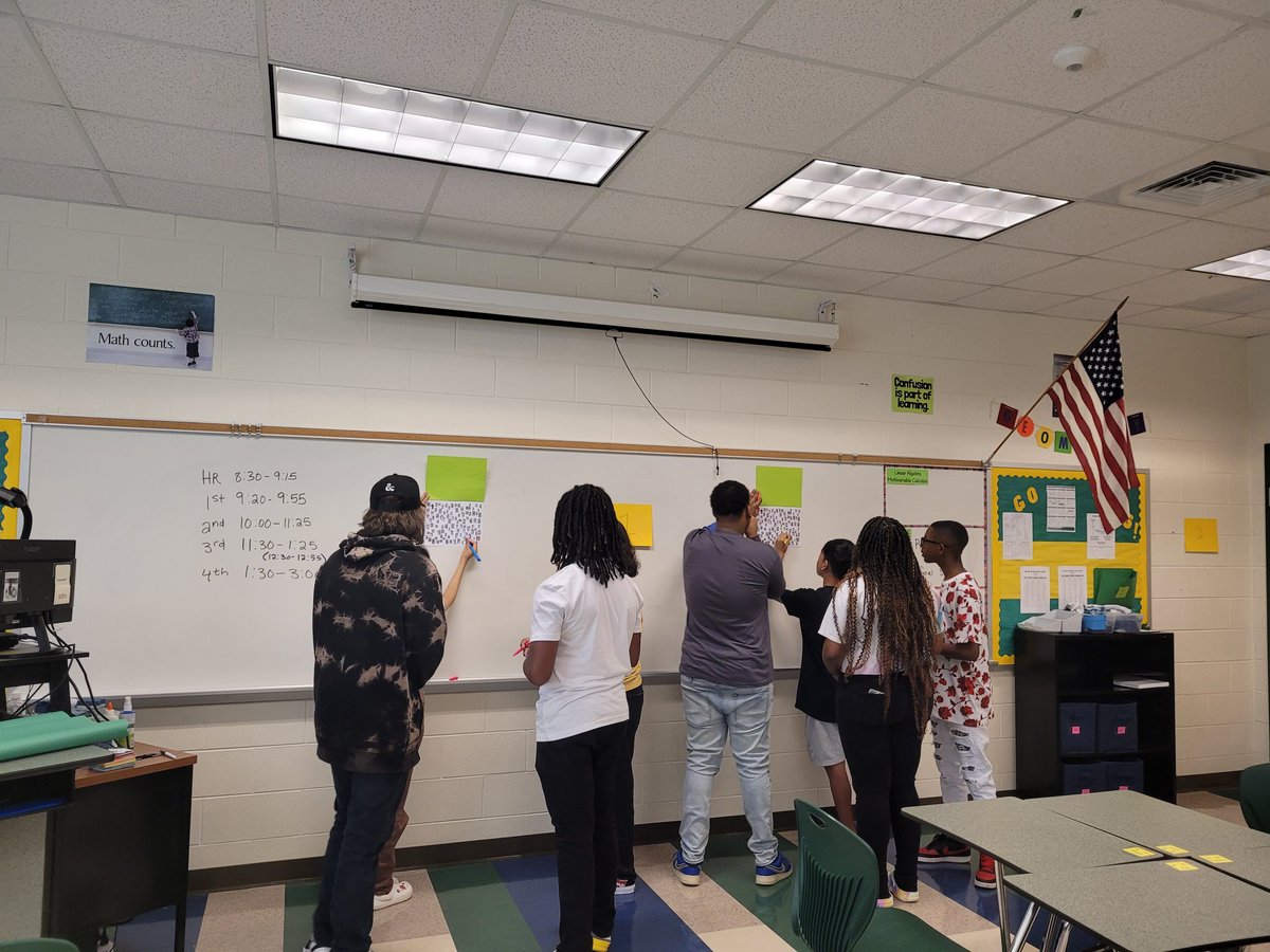 LizaCollinsMath's tweet photo. This first week was full of community building, problem solving, and teamwork! https://t.co/an1cYmhul3
