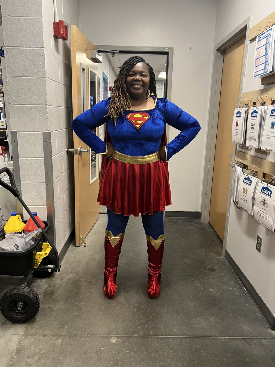 It was Super Hero Day at work today…for BackEnd Appreciation My Assistant Managers, Supervisors and some Associates really had Fun with it…😊😊