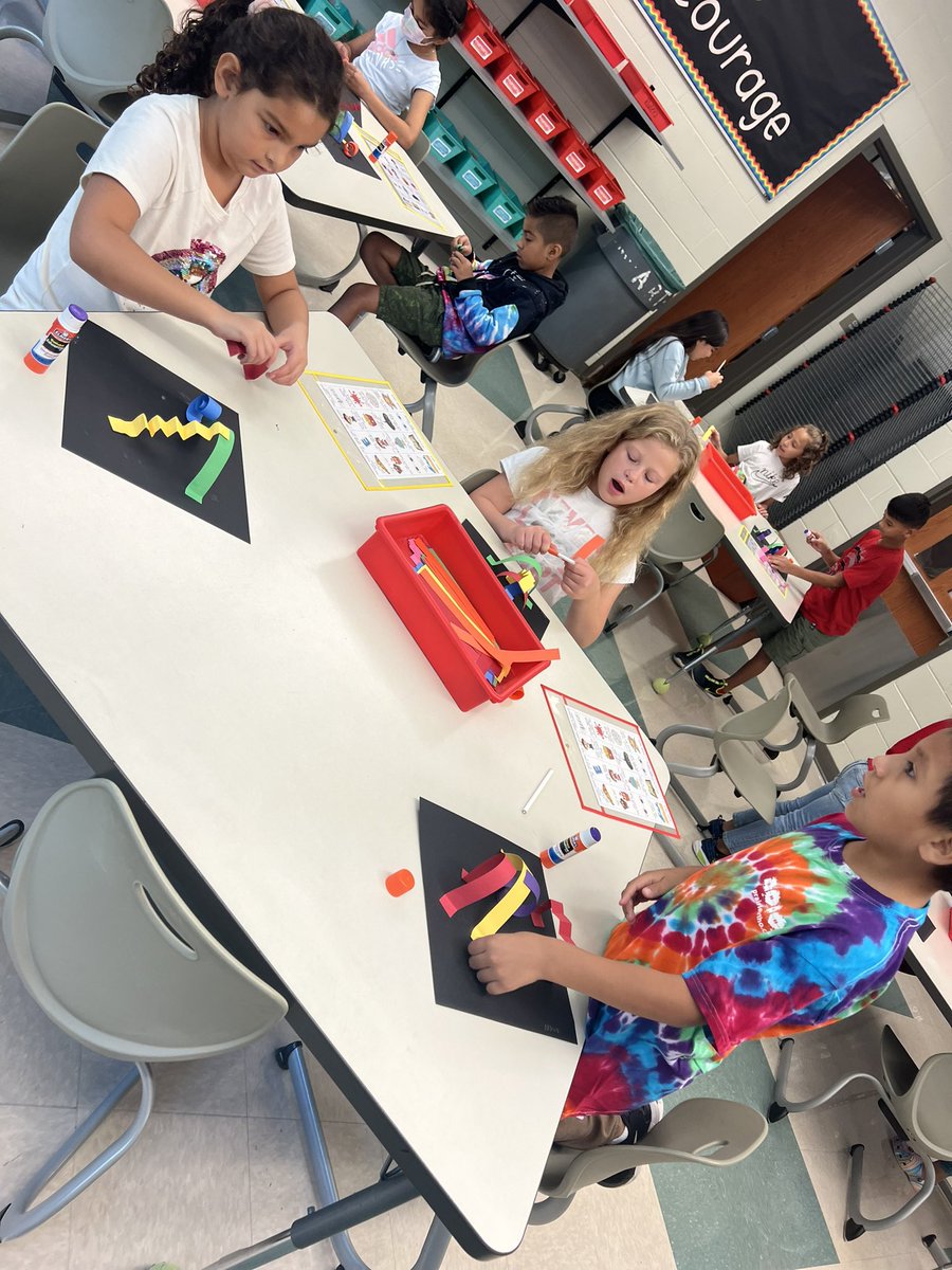 The first couple of days of art class has been amazing! Thirdies started off their year with our traditional “getting to know you” 3D paper sculptures!