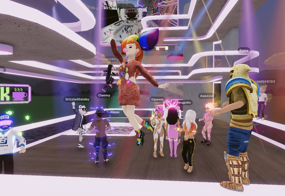 iamckbubbles's tweet photo. History right here, in @decentraland and in @spatialxr living my best #metaverse life with a mulitmetaverse experience ✨

Join in #Decentraland at @DCLBabyDolls 👇https://t.co/kOAZdsqHTq

Join in #Spatial 👇
https://t.co/EAJ8L5N04M https://t.co/WRn8iTWuL0