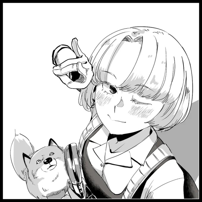 夏見さんのとこの子を書かせてもらった https://t.co/0hVte0QMf0 