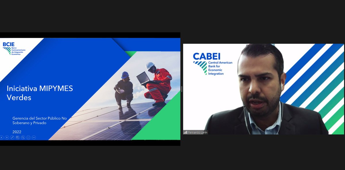 asielsalvador's tweet photo. #COREN2022 Fernando Larín, Ejecutivo de Estructuración @BCIE_Org El Salvador realiza la presentación de introducción al #Foro3 Mecanismos financieros para la #EficienciaEnergética y #EnergíaSostenible https://t.co/ZlC7JMFBA0