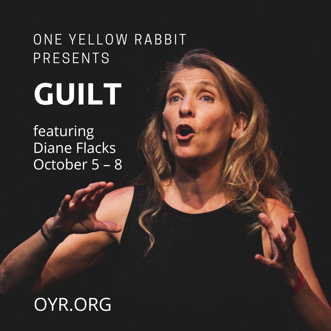 oneyellowrabbit's tweet photo. CBC host and @KITHOnline fame Diane Flacks is coming to #oneyellowrabbit with only 4 performances of her all-new show, Guilt. 
https://t.co/5x6di7PUUn.

#calgary #yycarts #yycnow #jewishcalgary #lgbtq #queercalgary #yycevents #calgaryevents #yycliving #thingstodoyyc #yyctheatre https://t.co/sIA0ggIeIb