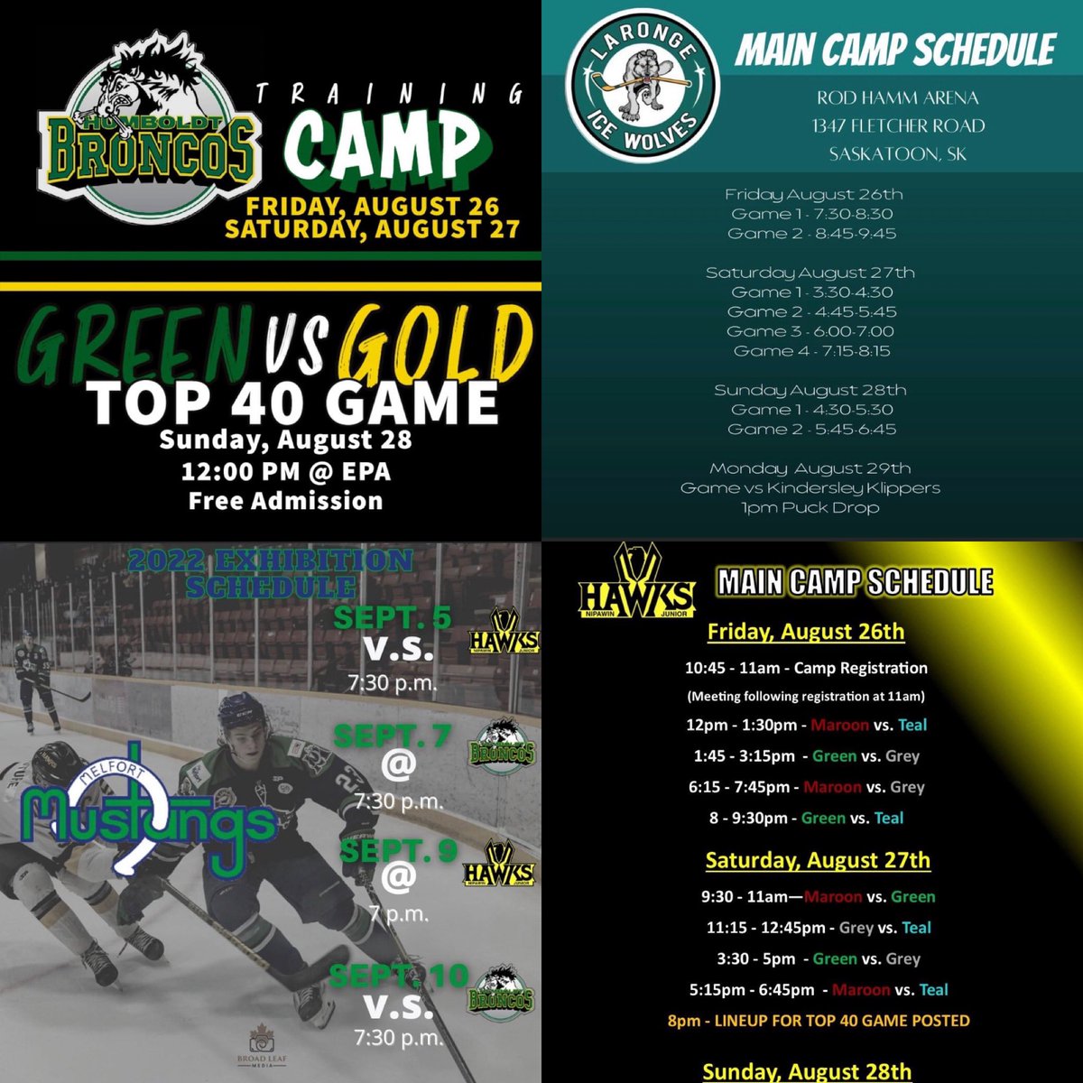 No shortage of some great hockey!!
Looking for a new stick or needing one repaired?  Visit <a href="/IH_Saskatoon/">Integral Hockey YXE</a> or call/text 1-306-280-0058 for more information. <a href="/HumboldtBroncos/">Humboldt Broncos</a> <a href="/SJHL_Mustangs/">Melfort Mustangs</a> <a href="/SJHL_Hawks/">Nipawin Hawks</a> <a href="/theSJHL/">SJHL</a>