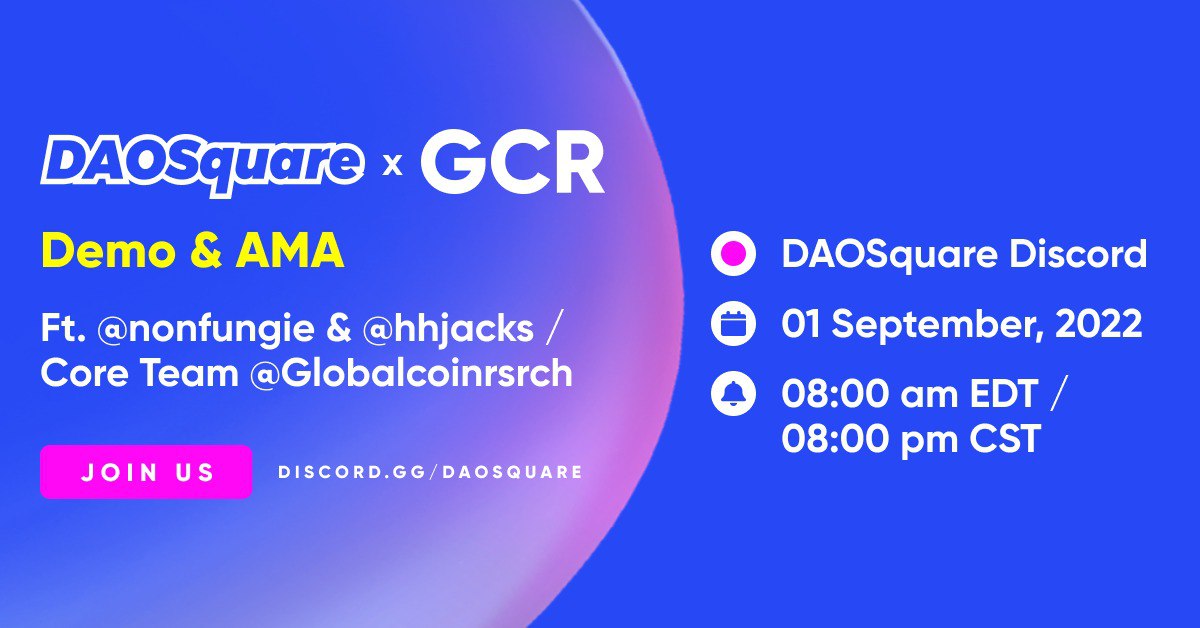 Announce an AMA with <a href="/Globalcoinrsrch/">Global Coin Research (GCR)</a> in Next week.
Happy to have our guests <a href="/nonfungie/">Non-Fungie</a> <a href="/hhjacks/">Jacks</a> in.

✅ Retweet and share it with more friends
✅ 10 lucky guys will be rewarded a "complimentary 3-month GOLD membership"

⏳Now let's share and come back to a lottery in 72 hours