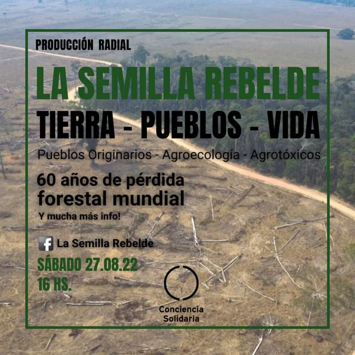 ConSol_ONG's tweet photo. 📻🎤¡ESCUCHÁ LAS PRODUCCIONES RADIALES Y EN REDES, DE LA REGIONAL CÓRDOBA!

#LaSemillaRebelde 🥑🥦🍆🥕🌽
Sábado, 16hs.
Transmisión: https://t.co/8tTPgbksqn

#LasAlasDeLaConciencia 🌎🕊🌾🍂🌸
Sábado, 17hs.
Transmisión: https://t.co/UBAwUvzFnB 

#MEDIOAMBIENTE Y #DerechosHumanos https://t.co/f3VOk3MVvX
