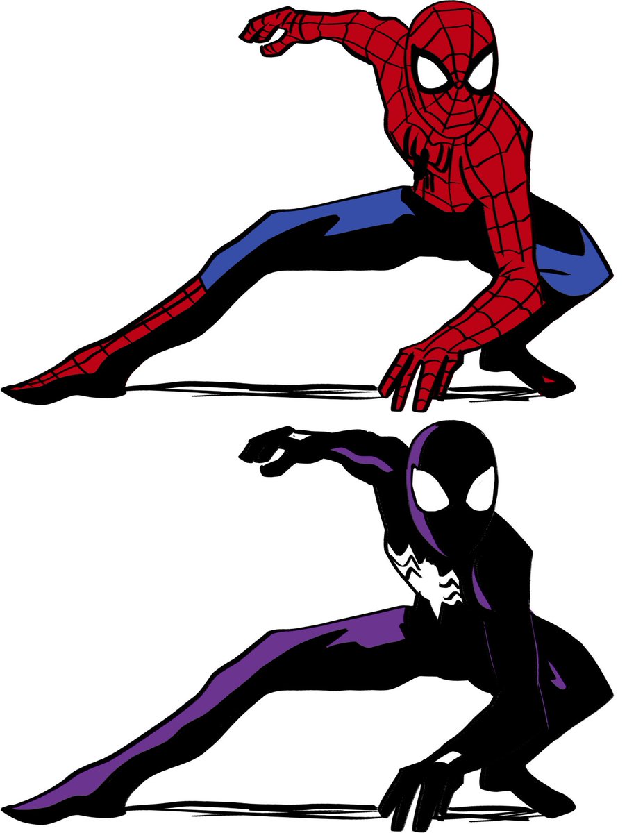 wrens_art's tweet photo. Some more Spider-Man in Scott Pilgrim style drawings; #SpiderMan #ScottPilgrim https://t.co/ZbhShlQqzt