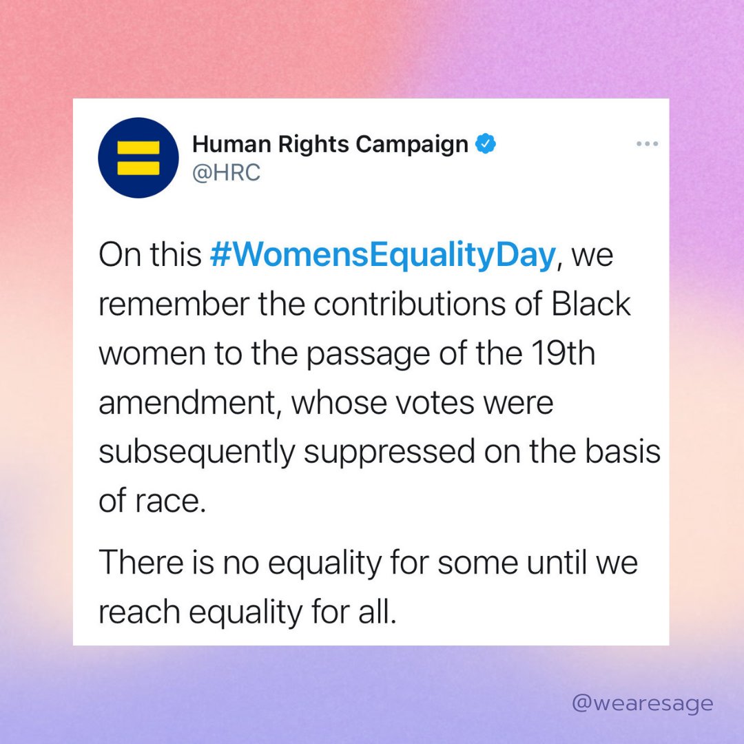 wearesage's tweet photo. There is work to be done. #womensequalityday https://t.co/Q6lWMcoFvS