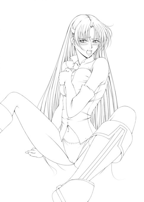 今日の一枚も昔描いた #ワーズワース の18禁同人漫画「がんばれシャロンちゃん3」の表紙の作業中の画像。
今回は前回とは逆で服とブーツを付けて腰の服装を外した物。
ちなみに前回から一箇所大きな修正が入ってるんだけどお気づきになられたであろうか…🧐 