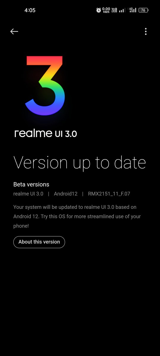 AkashArya25564's tweet photo. @realmecareIN Where is the stable  update for Realme 7 https://t.co/Op7hb8MD2x
