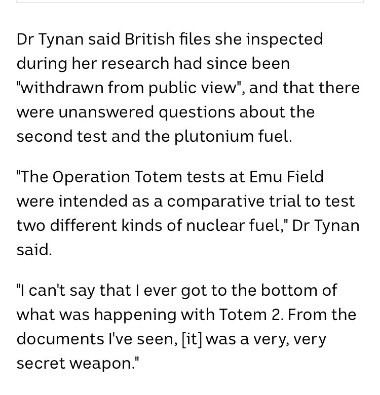 garigalAnj's tweet photo. @DimityHawkins @ozjimbob @LizTynanTSV So much harm caused by the British. Such callous disregard for life and health 😡 
Those documents need to be available to the public #OperationTotem #EmuField https://t.co/fImNGZpV49