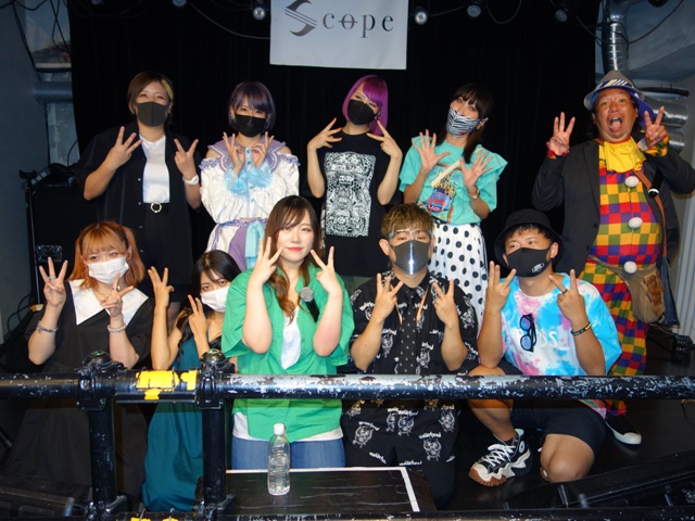 tsuchimaruboy's tweet photo. 昨日８月２６日の中野加奈子ちゃん主催「JUXEVOX vol.23」出演者の皆さん、ありがとうございました。#前田芹那 #Mile #中野加奈子 #T_face #MAMA_RHYME #奥 #ヤギヌマメイ #いーのあやめ #藤沢夕夏 #SMILE #JUKEVOX #尼崎Scope https://t.co/YzSyGG7p0M
