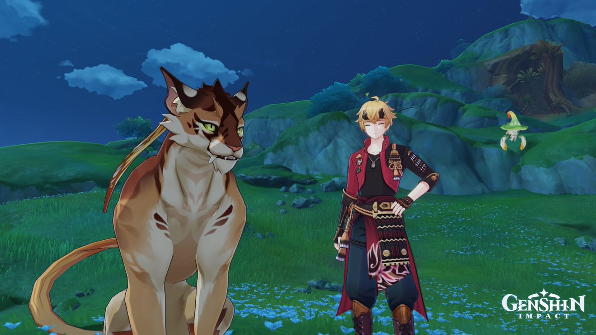 ThomaCatFriends's tweet photo. Friend of the day: Rishboland Murder Kitty. It took a while, but we are friends now. 

#Genshin #Thoma #sumeru #原神 #トーマ #スメール https://t.co/brnTsHMxNr