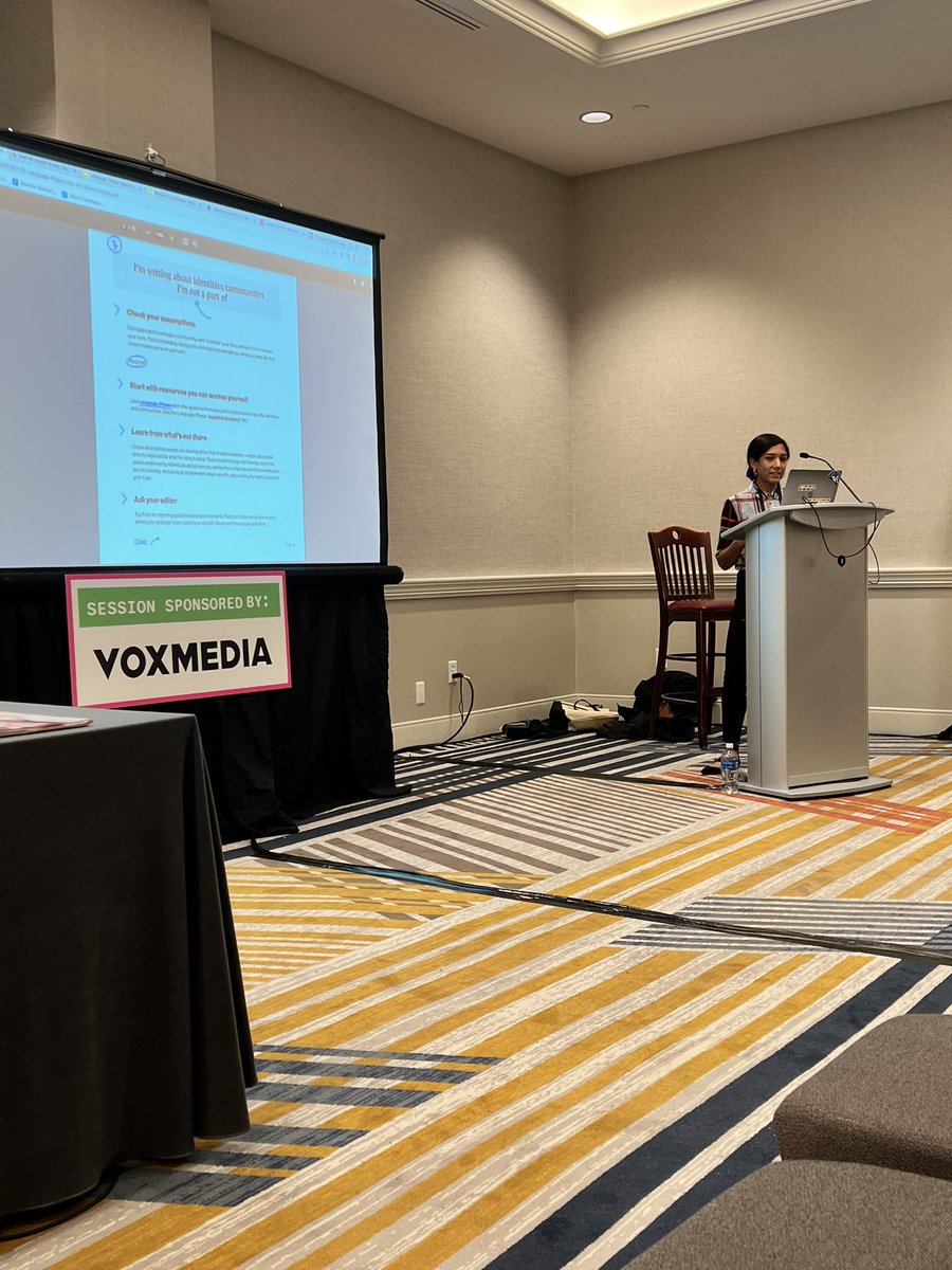 mccoylindsay13's tweet photo. Discussing the importance of language when covering thorny subjects with @voxmedia at the #nationalnativemediaconference #najf22 https://t.co/ArZDQsSL04