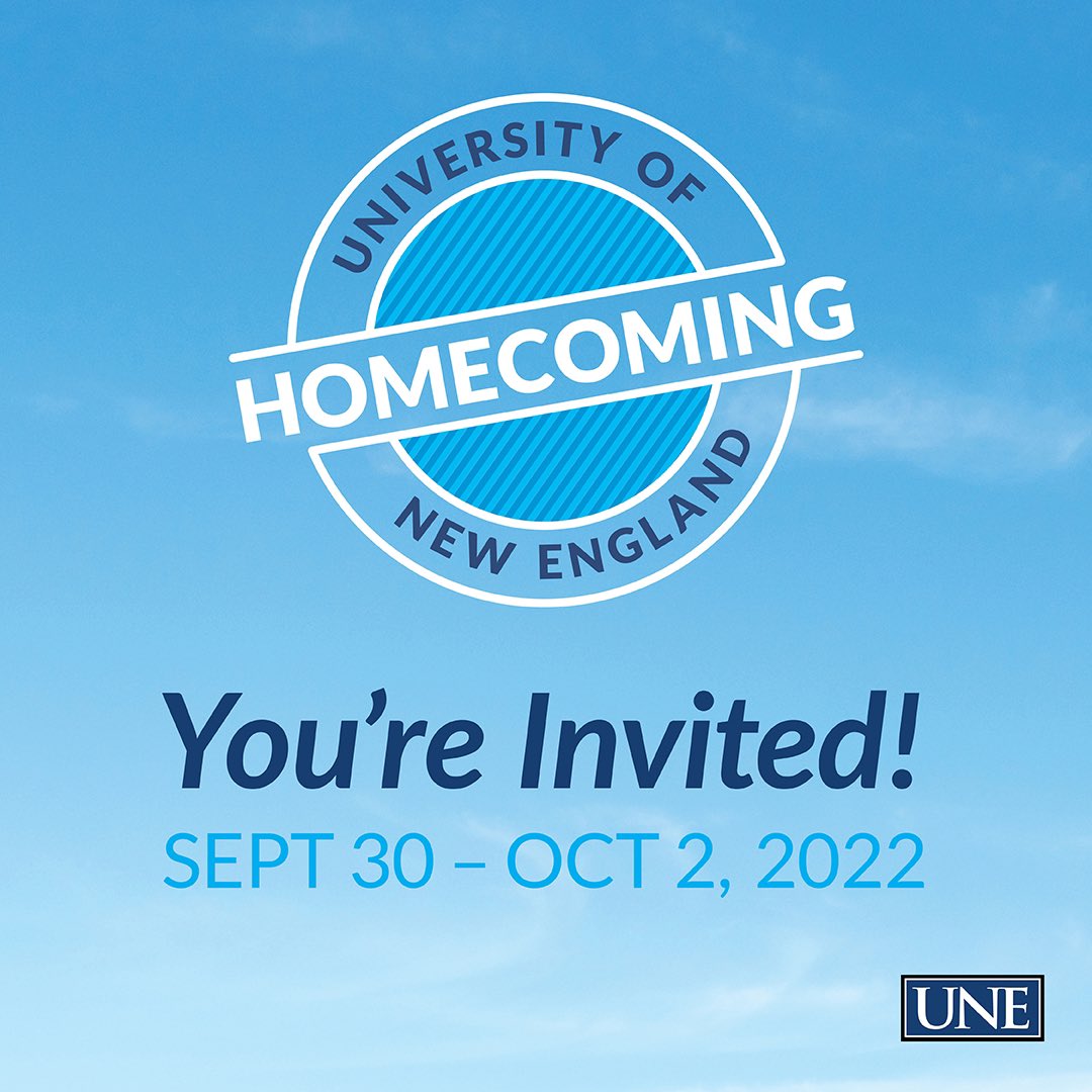 You’re invited to Homecoming 2022! Follow the link below to register for the fun weekend we have planned. 

une.edu/homecoming