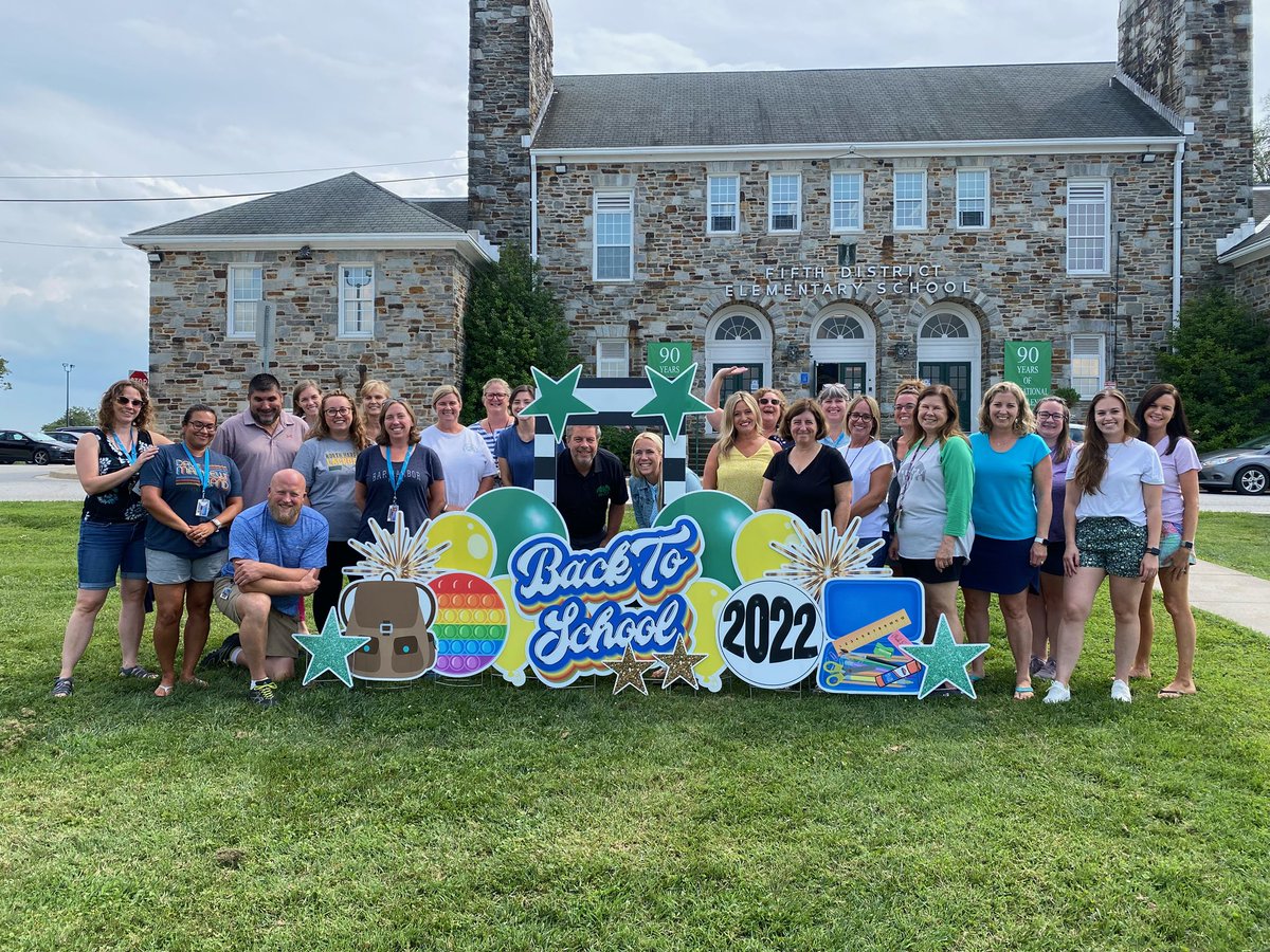 FDESbcps's tweet photo. We are ready to kick off our 90th year at Fifth District ES. We can’t wait to welcome the kids back on Monday! #back2BCPS @sgregorybcps https://t.co/FhxW42XDe0