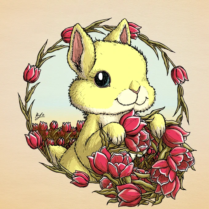 こんにちは今日の #クリプトラッキーバニー は、『Crypto lucky bunny』 No.66 Tulip さん所有現在0.005ETH on Polygonで二次販売中#Tulip #チューリップ #うさぎ #NFT#nftcollector #NFTart#NFTCommunity #NFTs #NFTcollectibles # 