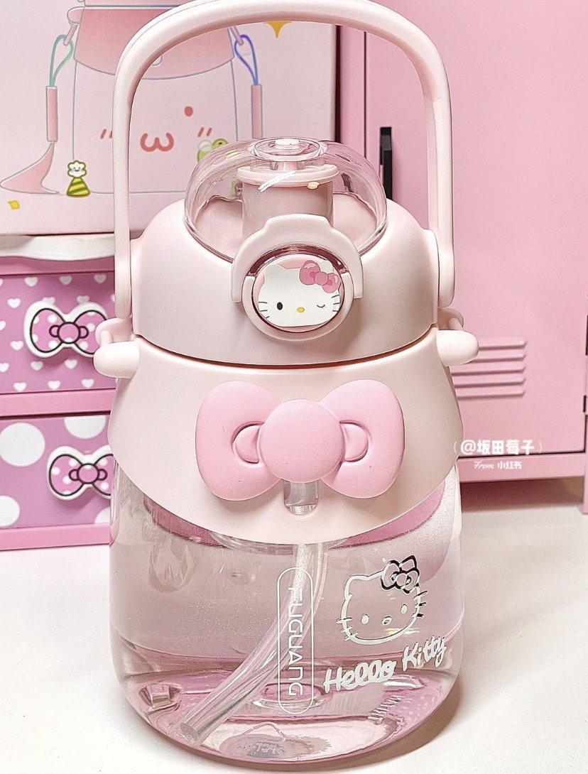 lovesickdoe's tweet photo. hello kitty water bottle https://t.co/6Oa0BchmPW