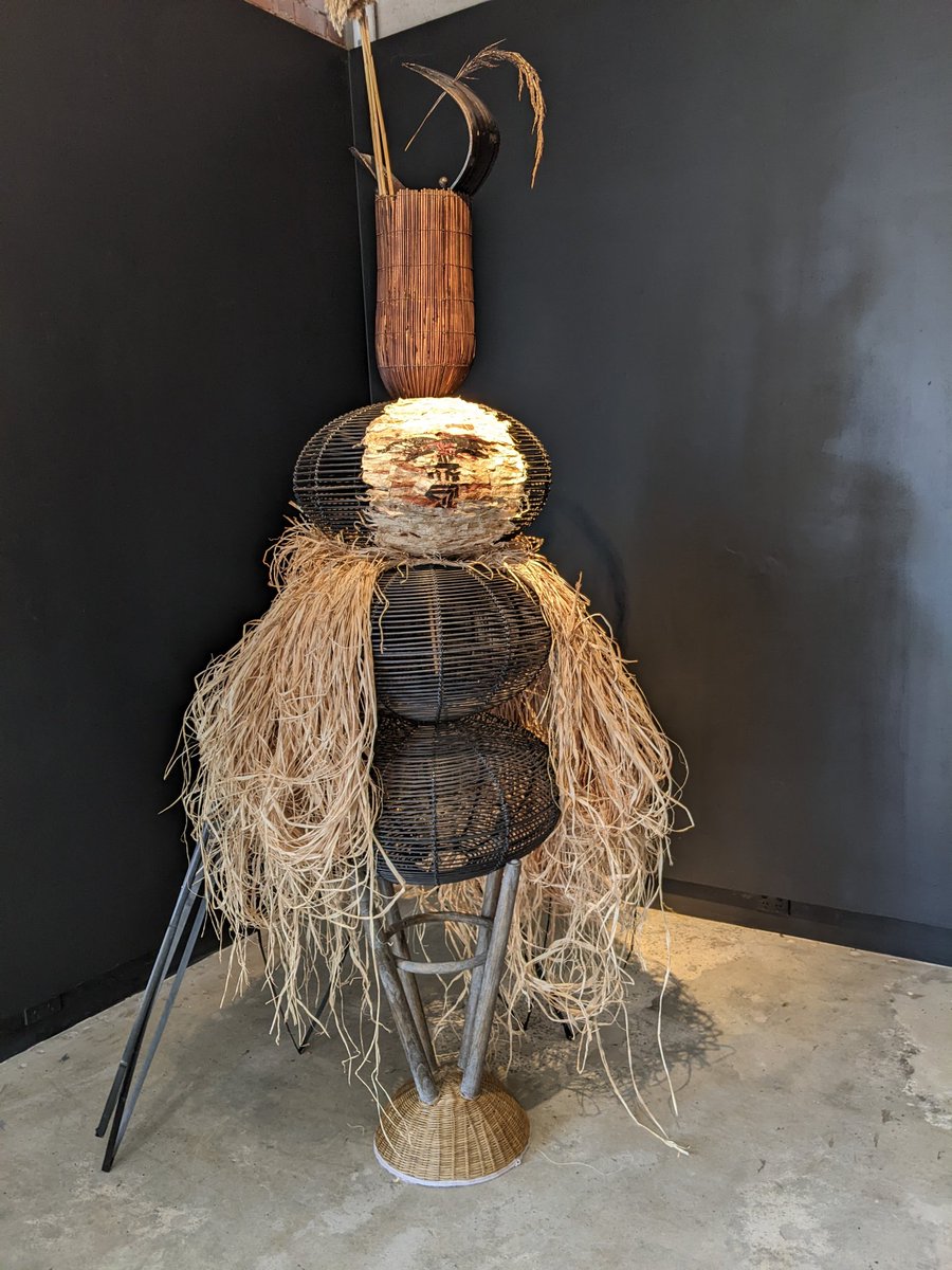 MicWink's tweet photo. Gina Ropiha has been making amazing stuff for years, but her new show Tiaki at @blakdotgallery knocked my socks off. https://t.co/osldeUwTOM