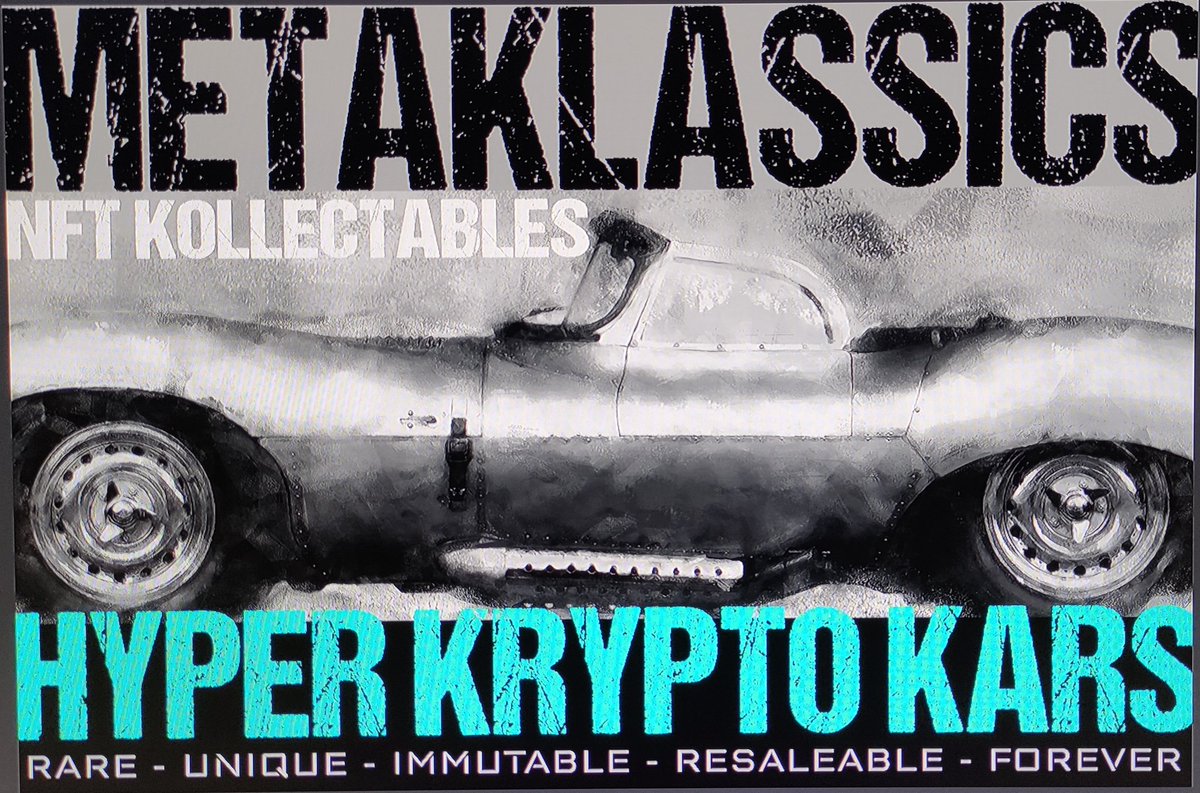 HyperKars's tweet photo. @MrsMarlaa HYPER_KRYPTO_KARS on OpenSea. 
Awesome NFT Kollection. https://t.co/Xh1FNZZUi0