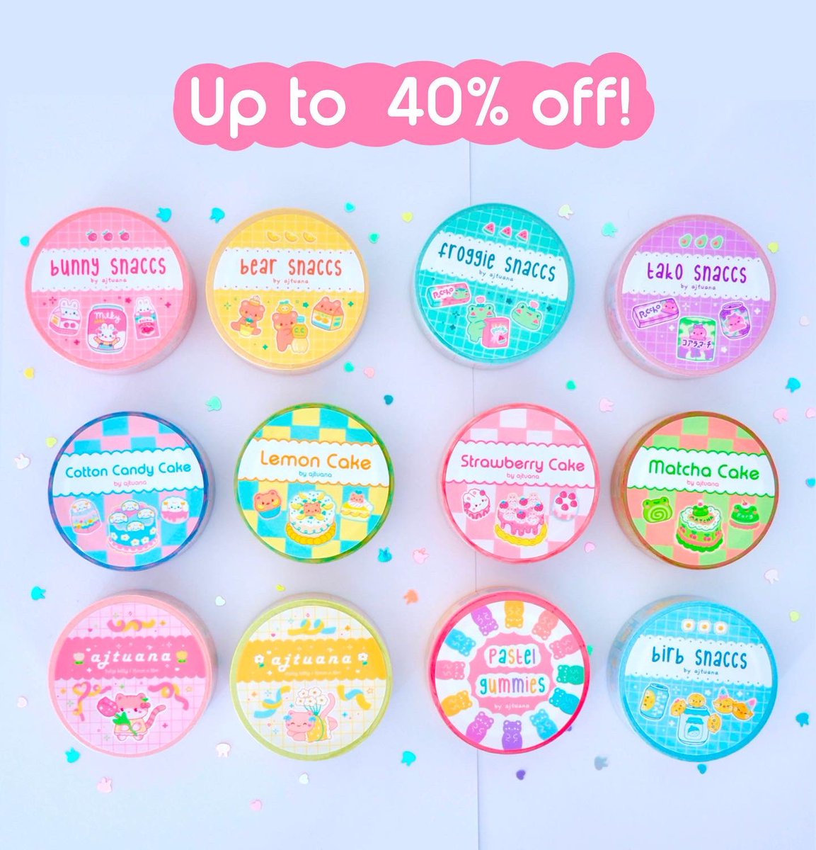 20% sale ongoing!  at https://t.co/pCVqVaC7R8 🎉

#kawaii #Sticker #artistsontwitter 