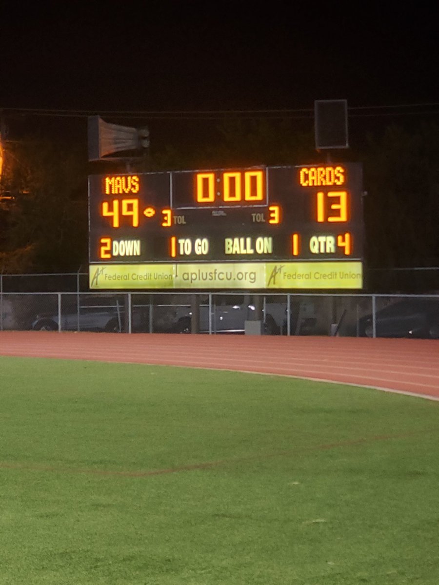 MHSMavs's tweet photo. Great game tonight, MAV Nation. Congrats to ALL of the Mavericks (athletes, trainers, musicians, color guard, cheerleaders, Majestics, cheering student section, coaches, and supporters)!  #MayTheHorseBeWithYouAlways https://t.co/wHmh4vergk