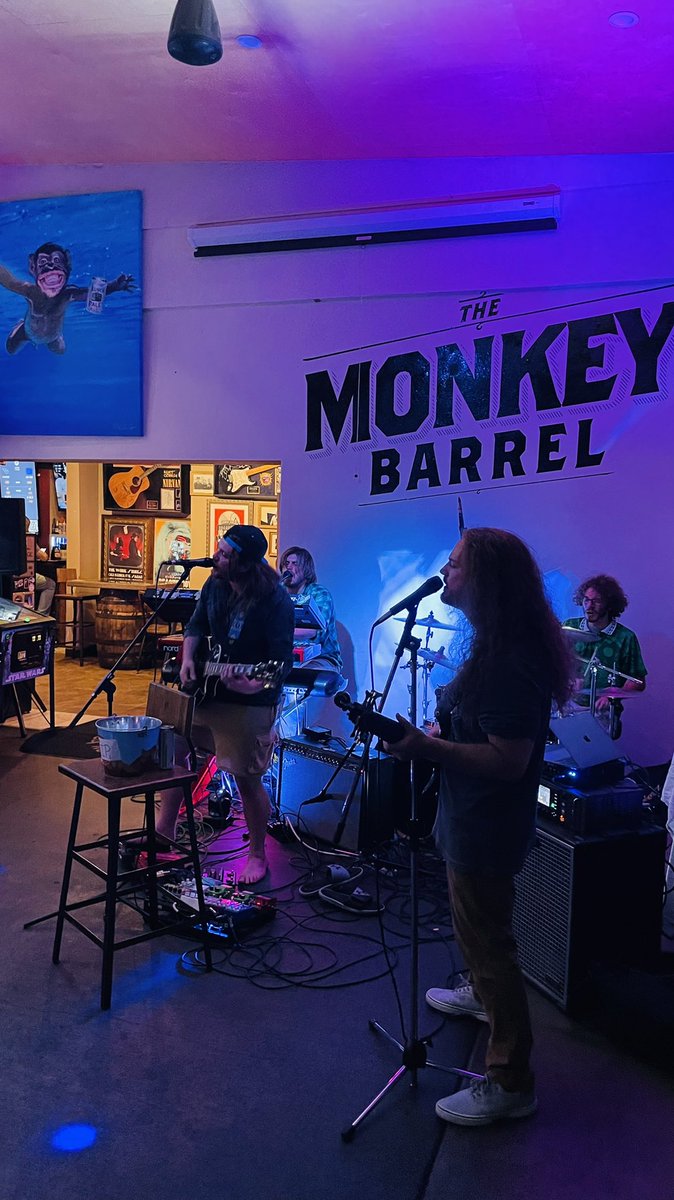 Monkeying around at the #monkeybarrel #APE #AMC #atAmc #LiveMusic #rado