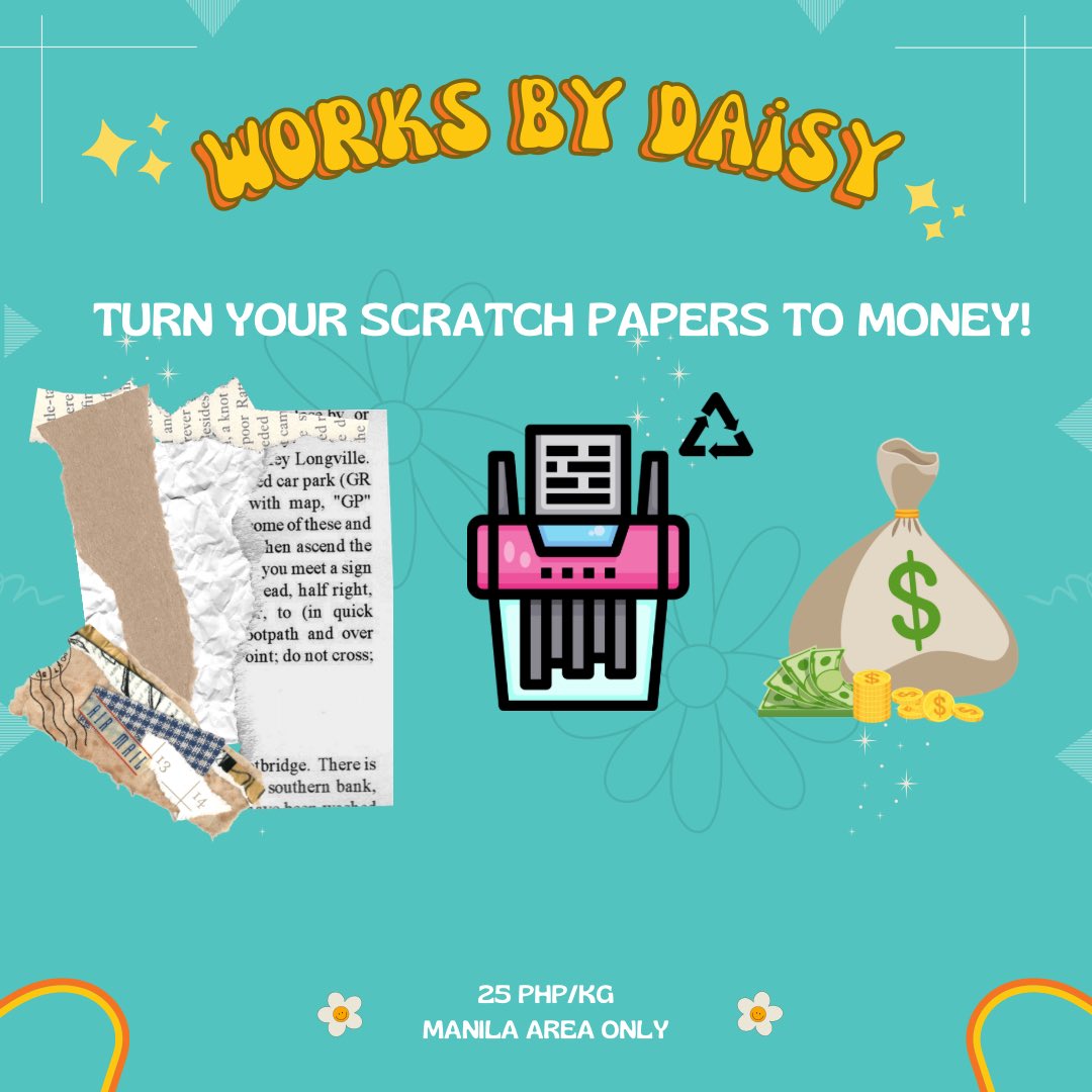 statsbyms's tweet photo. hi, commstwt! since i don’t want to buy paper fillers for my smolbiz, i prefer scratch papers then i’ll shred it manually. if you have a bulk scratch papers or books you’re no longer using, reply to this twt or dm me!

I’ll pay you 25 pesos/kg 

[around mnl only! sf is on me ☺️] https://t.co/zM8z1HW4bN