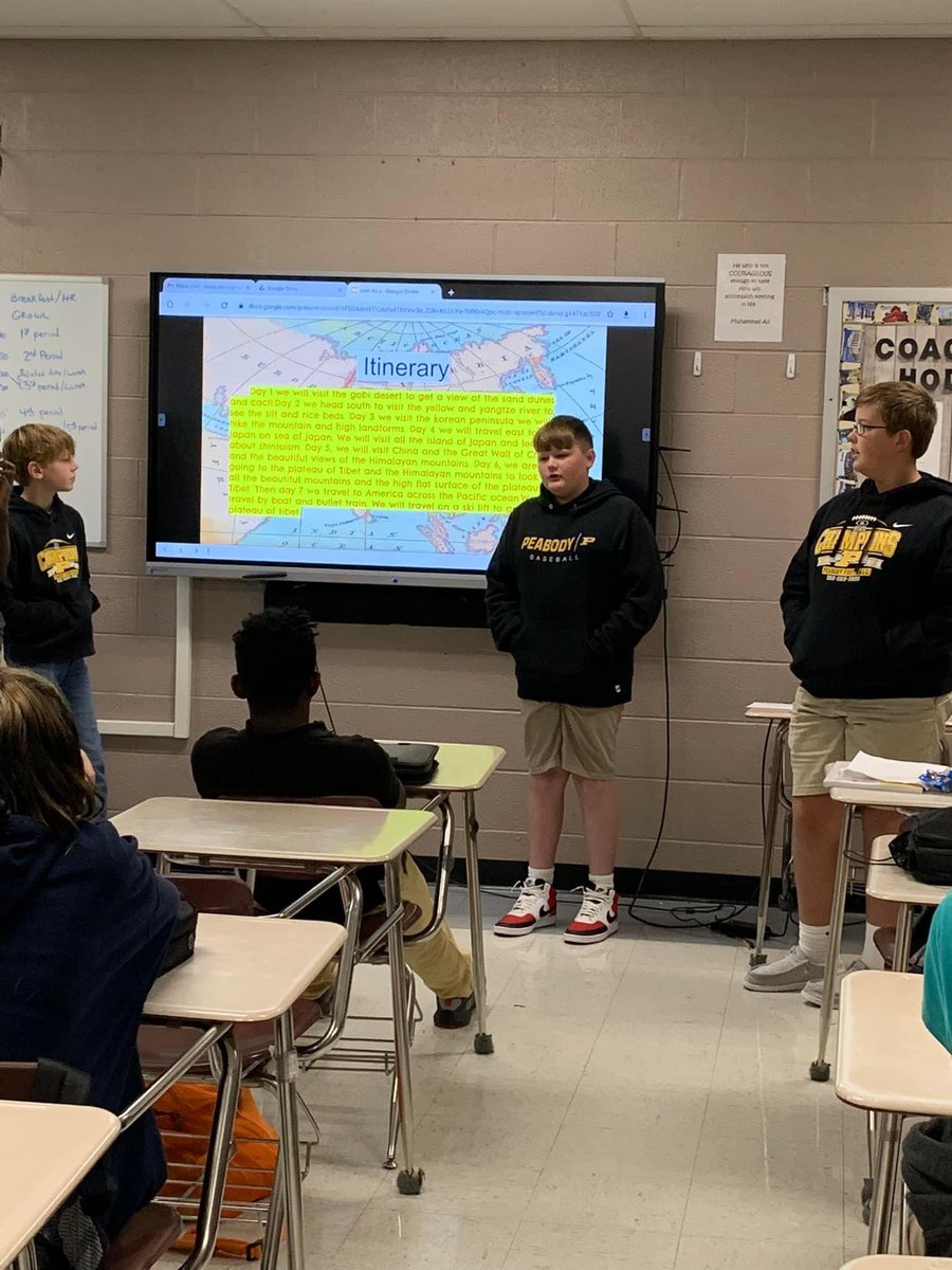 TRMSSTEM's tweet photo. Our 7th grade STEMSters wrapped up their virtual tours of East Asia with a presentation! They all did an amazing job and we can’t wait for the next project! @RosenwaldBears @theTSIN #STEM #STEM4All #STEMclusion #PBL https://t.co/NmlN78sJ2m