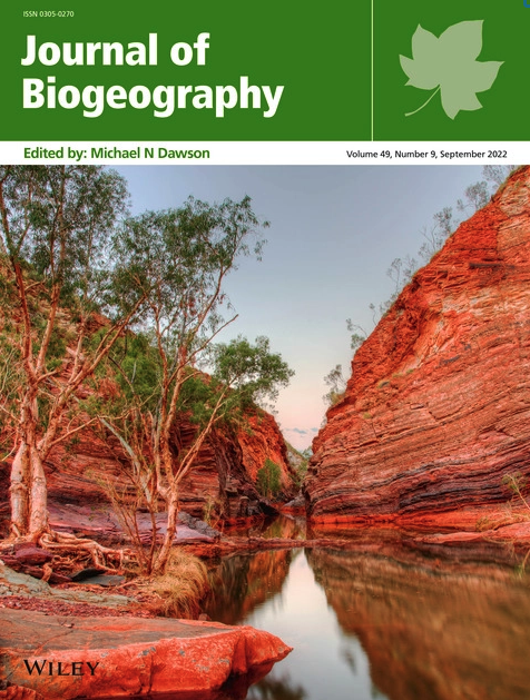 This month's cover article is on "Aridification-driven evolution of a migratory fish revealed by niche modelling and coalescence simulations" from the special section on Geogenomics:  onlinelibrary.wiley.com/doi/10.1111/jb…
Free to read for anyone, anywhere!