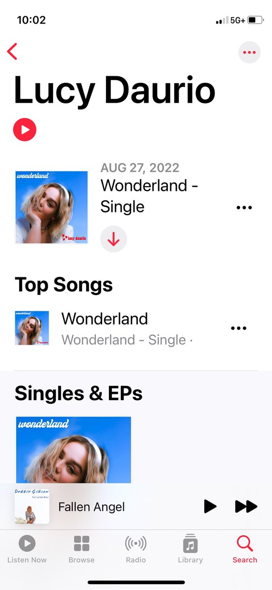 KDaurio's tweet photo. Lucy’s first song is out! https://t.co/LtIZV6zwO8