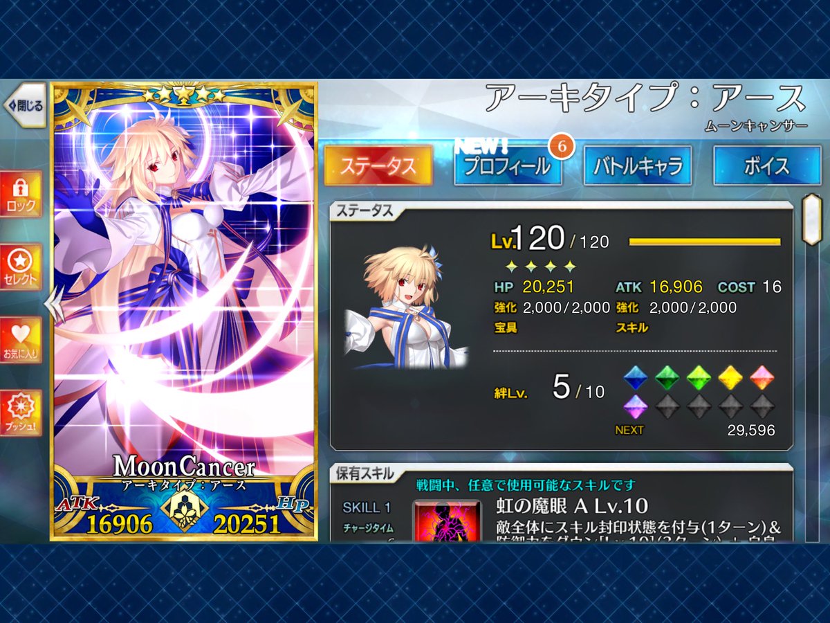 GameNeet1's tweet photo. Completed my first servant (without last append skill)

#fgo #FateGrandOrder #FateGO https://t.co/4zIOelJOVY