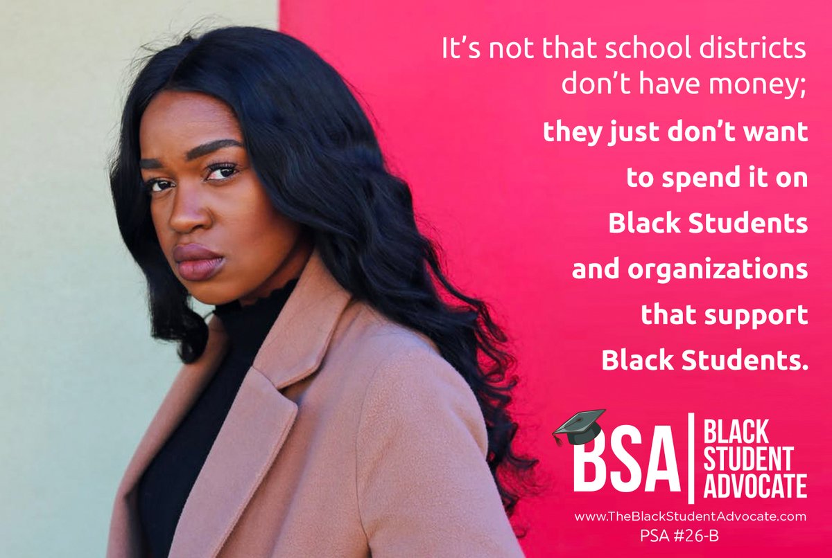 Follow us on our social media accounts: 
-Instagram <a href="/thebsanetwork/">The Black Student Advocate Network</a>
-Twitter <a href="/TheBSANetwork/">The Black Student Advocate Network</a> 
or check our website at theblackstudentadvocate.com for more info.

#TheBlackStudentAdvocate  #BlackStudentAdvocate #TheBlackStudentAdvocateNetwork #BlackMindsMatter #BlackStudentsMatter