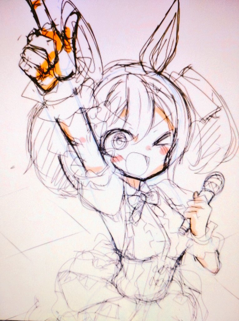 スマートファルコン(ウマ娘) 「しゃしゃしゃしゃ☆☆☆☆ 」|ちゃっか♨Skeb募集中‼️のイラスト
